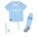 Manchester City John Stones #5 Prima Maglia Bambino 2023-24 Manica Corta (+ Pantaloni corti)
